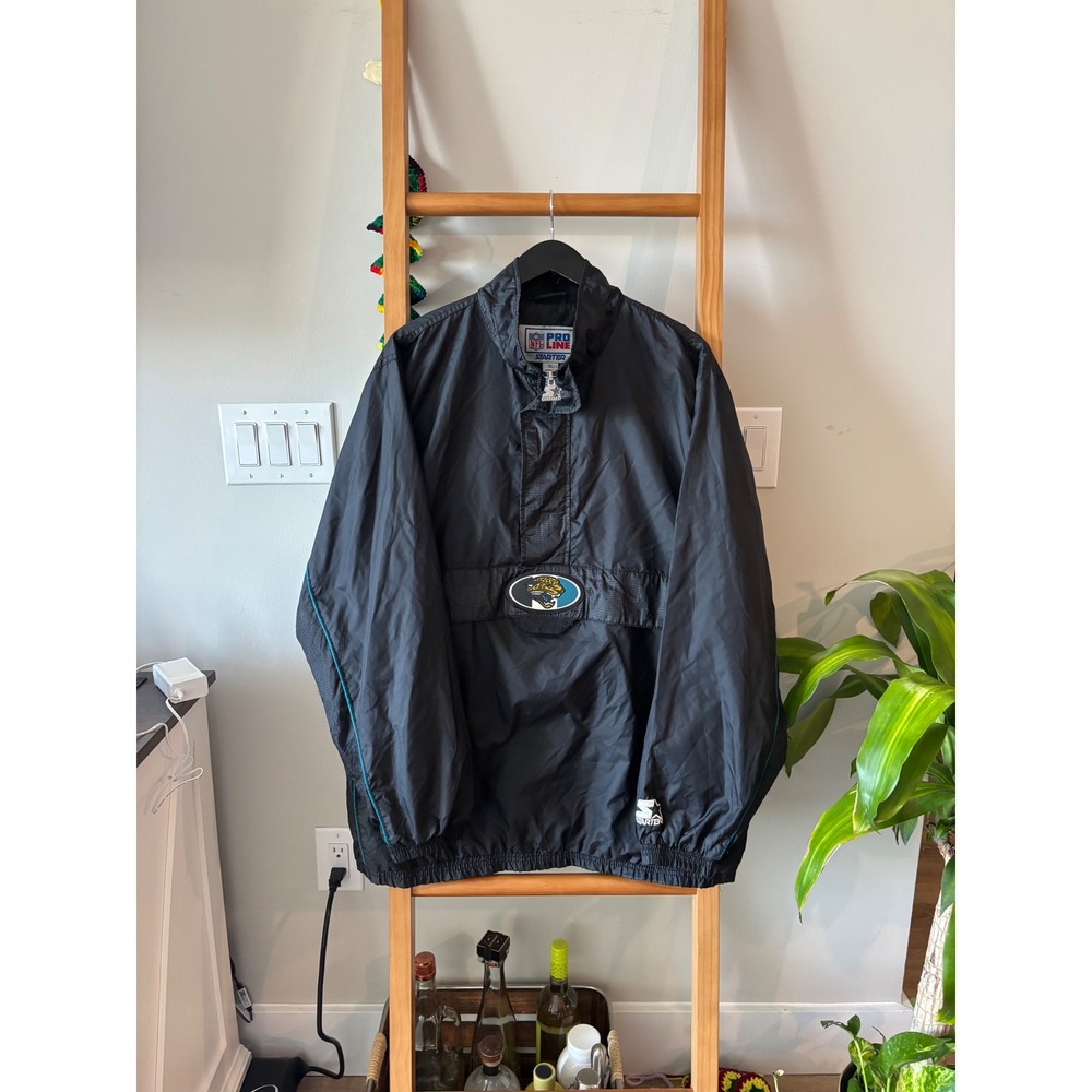 Vintage Starter Jacksonville Jaguars NFL Pro Line Windbreaker Jacket Size XL